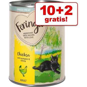 Feringa Single Meat Menu míchané balení I 3 druhy kuřecí králičí jehněčí 12 x 410 g