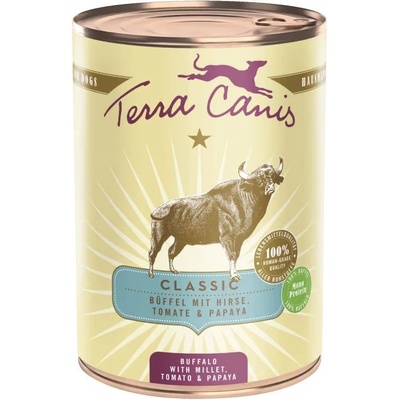 Terra Canis Бивол с просо, домати и папая 400 г