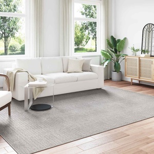 vidaXL Килим за вътрешно помещение LUGO Кремав и сив 240 x 340 см (42022719)
