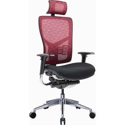 RFG Ергономичен стол tech@pro, черна седалка, червена облегалка (4010200373)