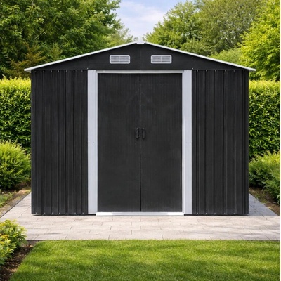 BestBerg BBSH-1208A 10,1 m² 389 x 260 x 202 cm antracit/bílá – Hledejceny.cz