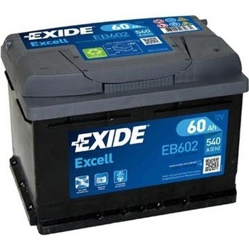 Exide Excell 12V 60Ah 540A EB602