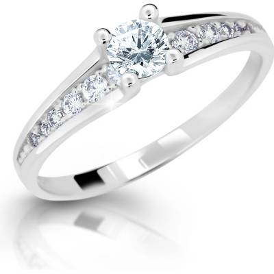 Cutie Jewellery gold dámský prsten Z6822 2956 ze zlata se zirkony Bílá