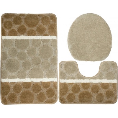 Najkoberce Siena Béžová bodky pruhy 40 x 50 cm a 50 x 80 cm