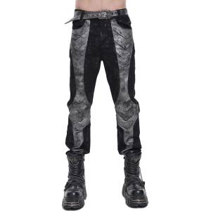 Devil fashion мъжки панталони jeans DEVIL FASHION - Knightcore - washed черни - PT295