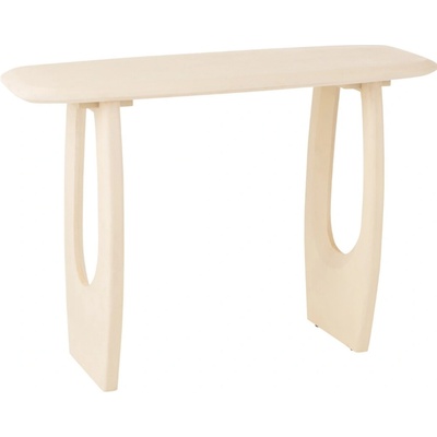 J-Line Béžový dřevěný toaletní stolek Cargo 120 x 30 cm