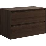 Bath Deluxe Шкаф за баня TRONDHEIM за мивка 90x57x46 см орех (BT0153)