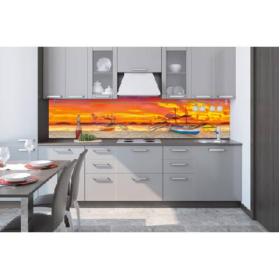 DIMEX ART Фототапет за кухня - кораб 260 x 60 см