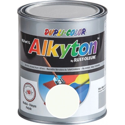 Rust Oleum Alkyton lesklá farba na hrdzu 2v1 750 ml 9010 biela matná