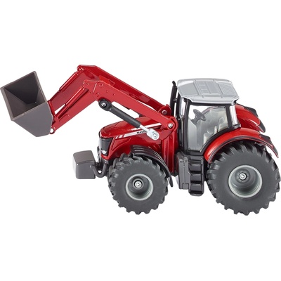 SIKU Детска играчка Siku - Трактор Massey Ferguson с челен товарач, 1: 50 (1985)