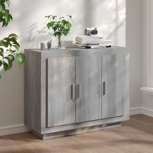 vidaXL Сайдборд, cив сонома, 92x35x75 см, инженерно дърво (817241)
