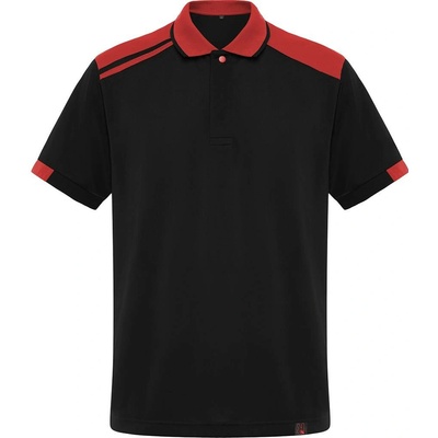 Roly Pánská polokošile Samurai černá/červená 0260 3XL