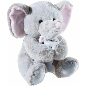 HEUNEC Плюшена играчка Слонче с бебе, 25 см (504677)
