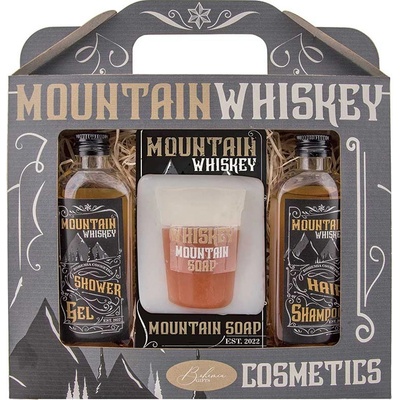 Bohemia Gifts Mountain Whiskey gel 100 ml + mýdlo 70 g + šampon 100 ml dárková sada