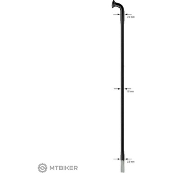 Sapim Race špice, čierna 268 mm
