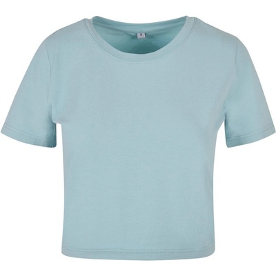 Build Your Brand Dámské crop top tričko s krátkým rukávem Ocean