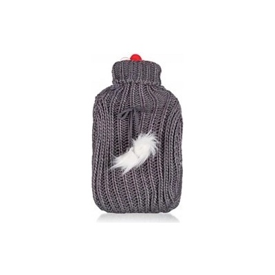 CALME Fľaša zahrievacia termofor PLUSH 2 l, čierna