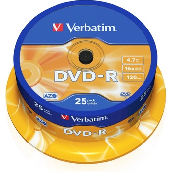 Verbatim DVD-R 4,7GB 16x, 25ks 43522
