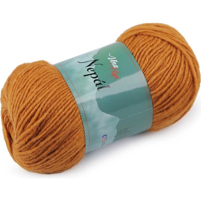 Pletací příze Nepál 100 g Varianta: 4 (6489) hořčicová, Balení: 1 ks 53057/132040/246624