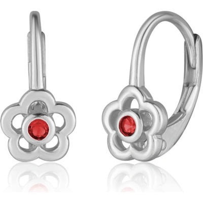 JVD Dětské stříbrné náušnice s rubíny SVLE3160XF6R100