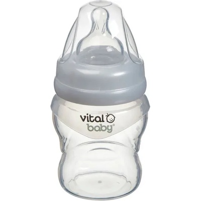 Vital Baby Силиконово шише за подпомагане на храненето Vital Baby - Anti-Colic, 150 ml (V-443824)