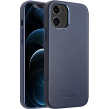 Pouzdro Qialino kožené iPhone 12 mini - modré