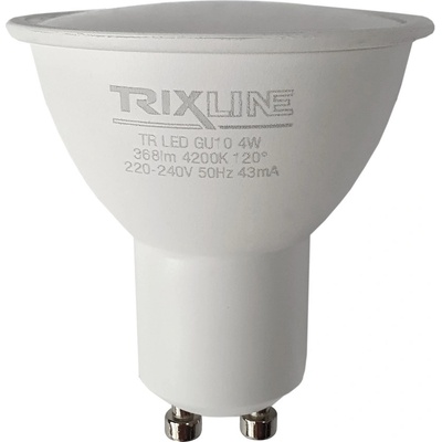 Trixline LED žárovka 4W 368lm GU10 neutrální bílá