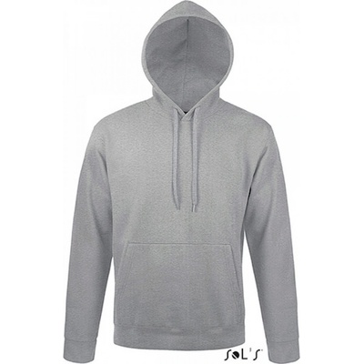 Sol's Přiléhavá unisex klokanka Snake s podšívkou z česaného fleecu šedá melange