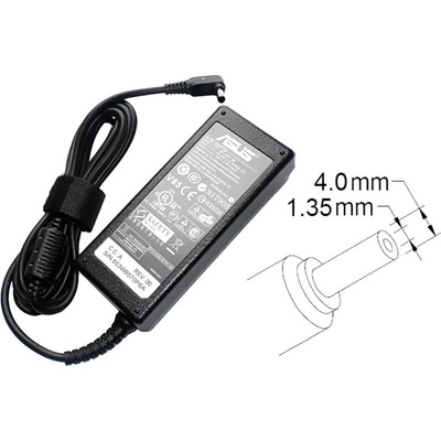 ASUS Заряднo за лаптоп Asus, 45W/19V/2.37A, букса - 4.0*1.35mm (CHAR0055)