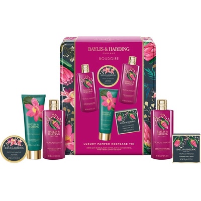 Baylis & Harding Boudoire Tropical Paradise подаръчен комплект метална кутия