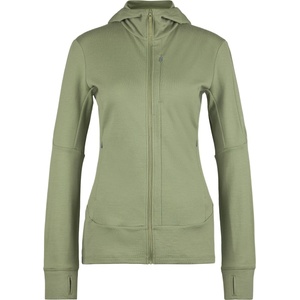 Icebreaker Дамско вълнено яке Icebreaker Women's Merino 260 Quantum IV L/S Zip Hoodie Merino hoodie - Lichen II (105-5158-0813)