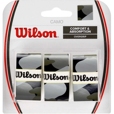 Wilson Camo overgrip 3ks černá – Zboží Dáma