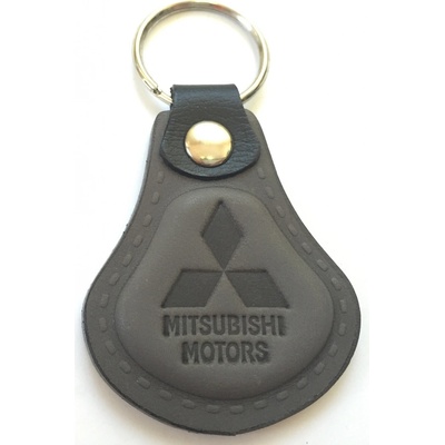 Prívesok na kľúče Auto Two M Kožená Mitsubishi šedá