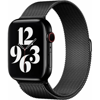 Eternico Elegance Milanese na Apple Watch 42 mm/44 mm/45 mm/Ultra 49 mm black AET-AWMNS-bl-42