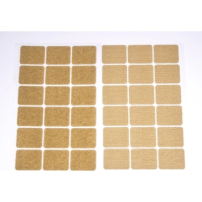 Suchý zip samolepicí obdélníčky 25x32 mm Varianta: béžový