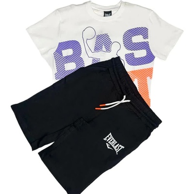 Everlast Short sleeve set - White / Black (Off White/Black 03)