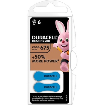 Duracell Батерия цинкова Duracell ACA675MF, ZA675, 1.4V, 6 бр. в опаковка