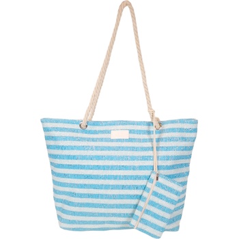 Синя плажна чанта - Evena