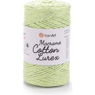 Yarn Art Macrame Cotton Lurex 726 světle zelená