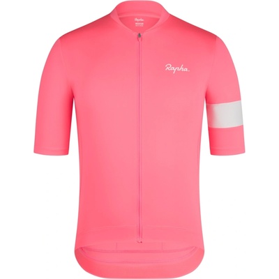 Rapha Men's Core Jersey High-Vis Pink/White Pánsky