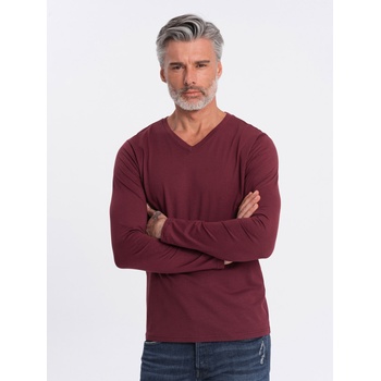 Ombre Clothing Мъжка основна тениска в цвят бордо Ombre Clothing Ombre Clothing | Cherven | МЪЖЕ | S