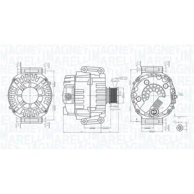 Alternátor MAGNETI MARELLI 063732072010
