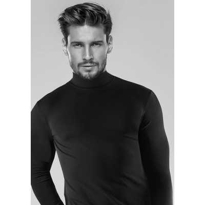 Pánský svetr s rolákem s příměsí kašmíru Intimidea černá – Zboží Dáma