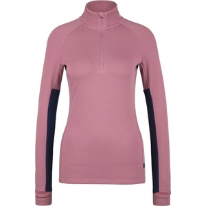 Stoic Дамско мериносово термобельо Stoic Women's MerinoSoft245 TuleboSt. Half Zip Merino shirt - Dark Orchid / Navy Blue - размер XXL (916-5192-0216)