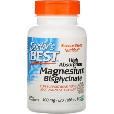Doctor's Best High Absorption Magnesium Bisglycinate 100 mg [120 Таблетки]
