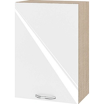 Image 1 of ИРИМ Горен кухненски шкаф Сити МФ-Бяло гланц-05-18 50 см