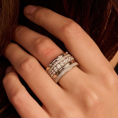 Ti Sento Дамски сребърен пръстен Ti Sento 12396ZI (12396ZI)