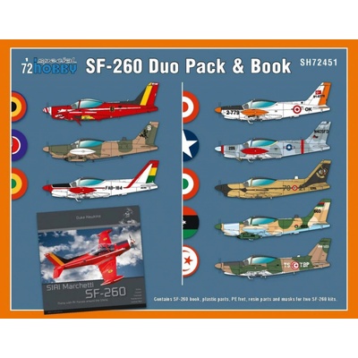 Special Hobby SIAI-Marchetti SF-260 Duo Pack & Book 1:72