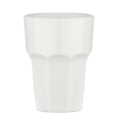 RK-PREMIUM WHITE-Чаша поликарбонат 360ml. Ø7.5xh14.8cm БЯЛА (PM. 360) (0151530)