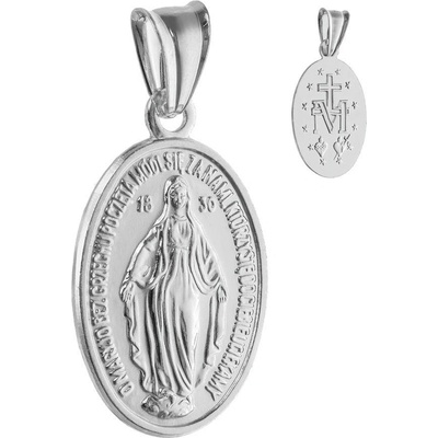Argento Strieborný prívesok Zázračná medaila 84854